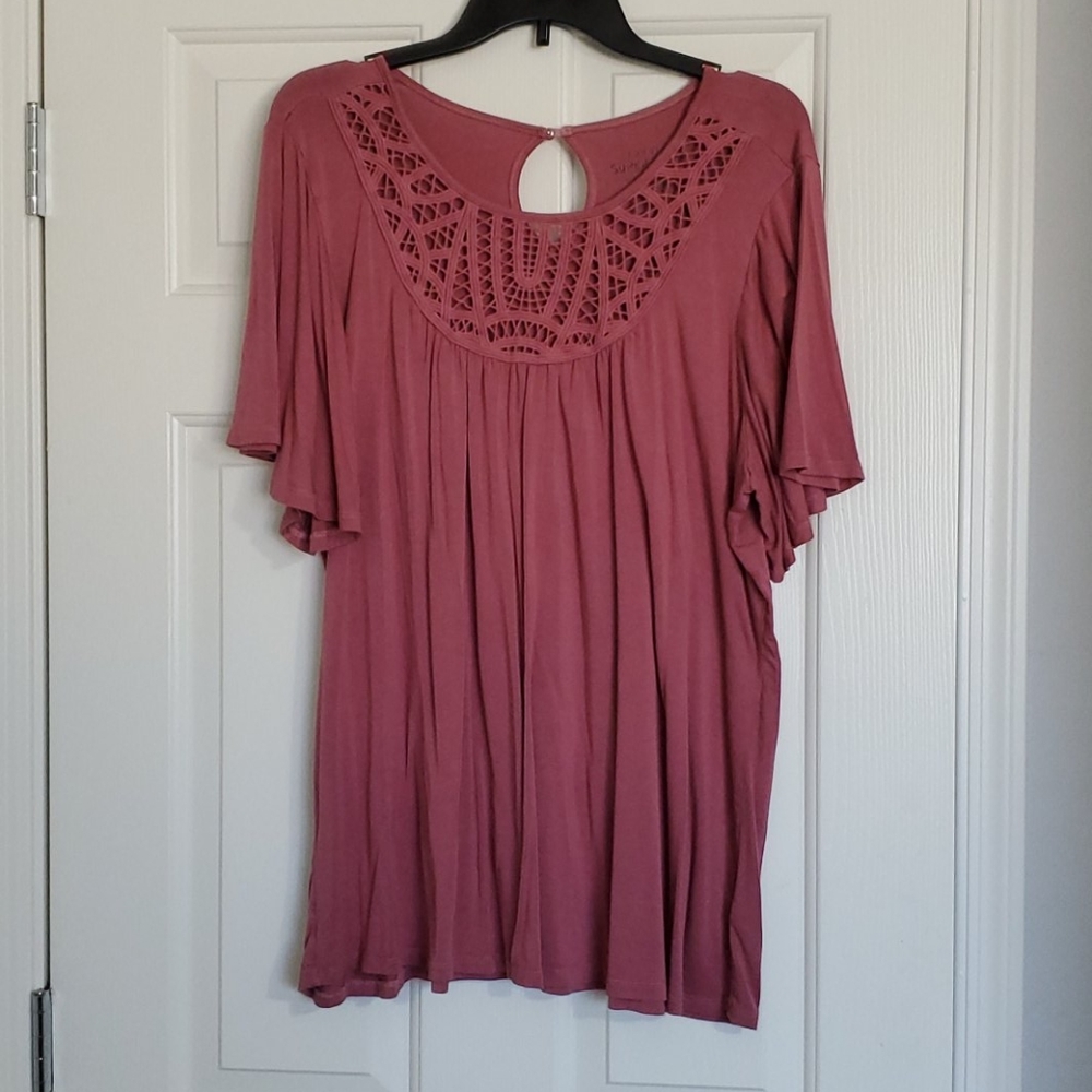 Torrid Flutter Sleeve Blouse 2X